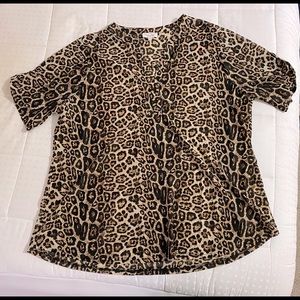 Cheetah Print Blouse